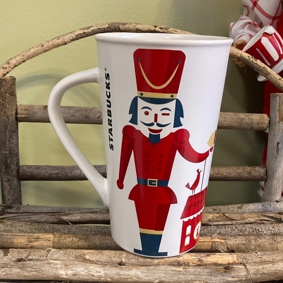 PRE OWNED STARBUCKS 2012 NUTCRACKER OVERSIZED COFFEE MUG - Picture 1 of 8
